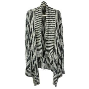 Romeo & Juliet Couture open face waterfall slouchy knit cardigan Sz L